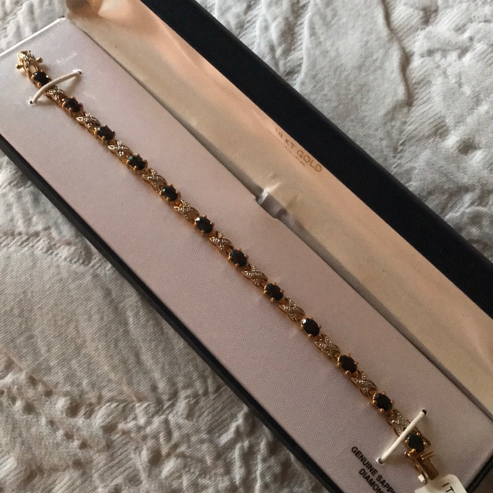 Sapphire and diamond bracelet